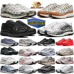 with box p6000 designer running shoes 6000 men women breathable sneakers outdoor durable trainers comfortable sports shoe