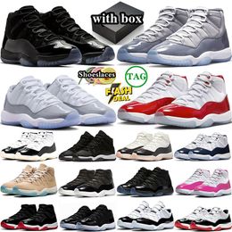 free shipping with box designer basketball 11 11s shoes sneakers for mens womens black blue mens trainers sports runners