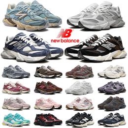 Free shipping 9060 Unisex Sneakers Y2K Retro designer Shoes Suede Mesh Platform Height Increasing Casual Sports Running Shoes pink Black White Sea Salt White