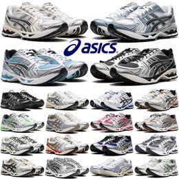 Free shipping ASICS Gel-Kayano 14 running shoes with box designer shoes Breathable Mesh Cushioned Sports Casual Shoes for Men and Women Cream Black Metallic Plum