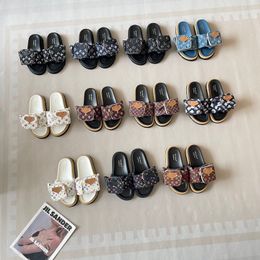 LV X Takashi Murakami Pool Pillow Comfort Mini Bag Decor Strap Platform Slide Sandals For Women Non Slip Thick Sole Casual Beach Vacation Slippers Multiple colors