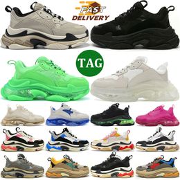 Designer shoes men women casual shoe platform sneakers chunky triple black white Multi beige men trainers Tennis outdoor jogging walking