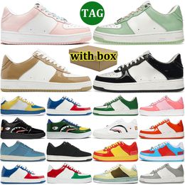 with box 2025 designer shoes men women platform sneakers stylish trainers mens outdoor casual lifestyle shoe skateboard patent leather black white