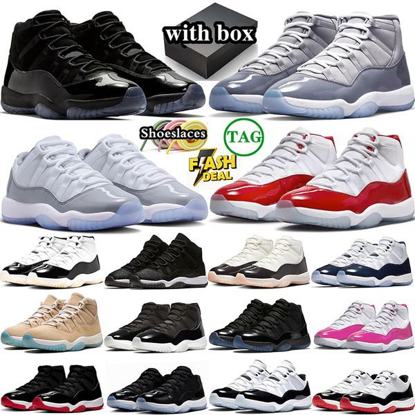 free shipping with box designer basketball 11 11s shoes sneakers for mens womens black blue mens trainers sports runners
