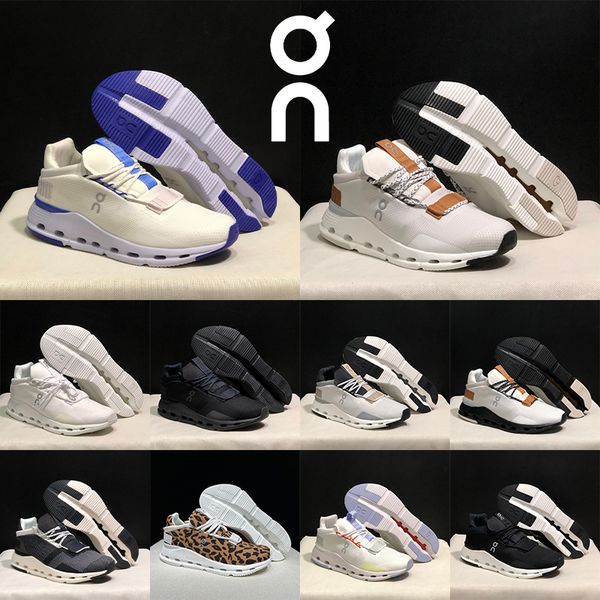 On Cloudnova free shipping with box designer Sneakers Men's and Women's Casual Running Shoes Lightweight Mesh Upper for Breathability white Black Eclipse ice sand
