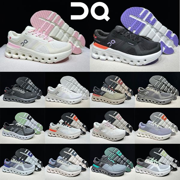 On Cloudrunner 2 Running Shoes for Men Women Cushion Wave Hollow Thick Sole Sneakers Lightweight Breathable Mesh Slip On Walking Gym Shoes Multi Colors