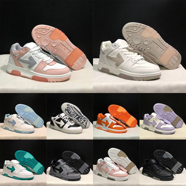 Off White Out Of Office sneakers Unisex Couple Transparent Jelly Sole Sneakers Fashion Street Non Slip Casual Walking Trainers Multi Colors
