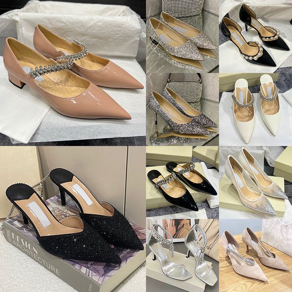 Designer dress shoes for women luxury pearl diamond chains high heels womens wedding party high heels